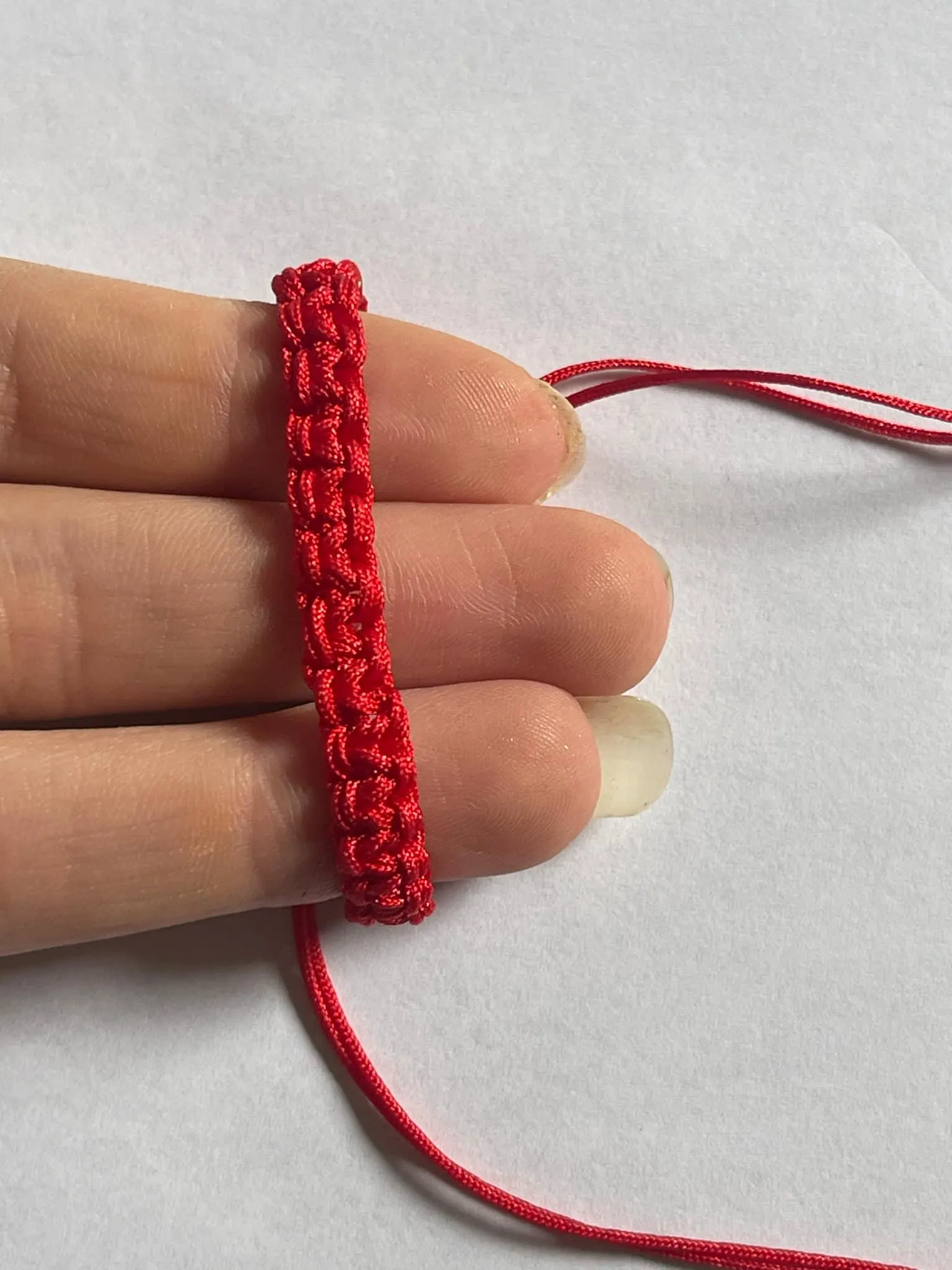 red personalized kids bracelet adjustable handmade with custom name