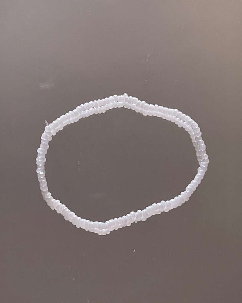 Pearl White Beaded Bracelet – Handmade Minimalist Jewellery
