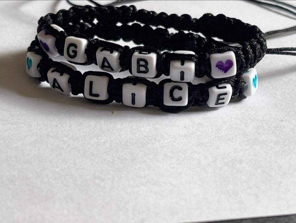 Personalized Black Name Bracelet