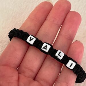 Personalized Black Name Bracelet