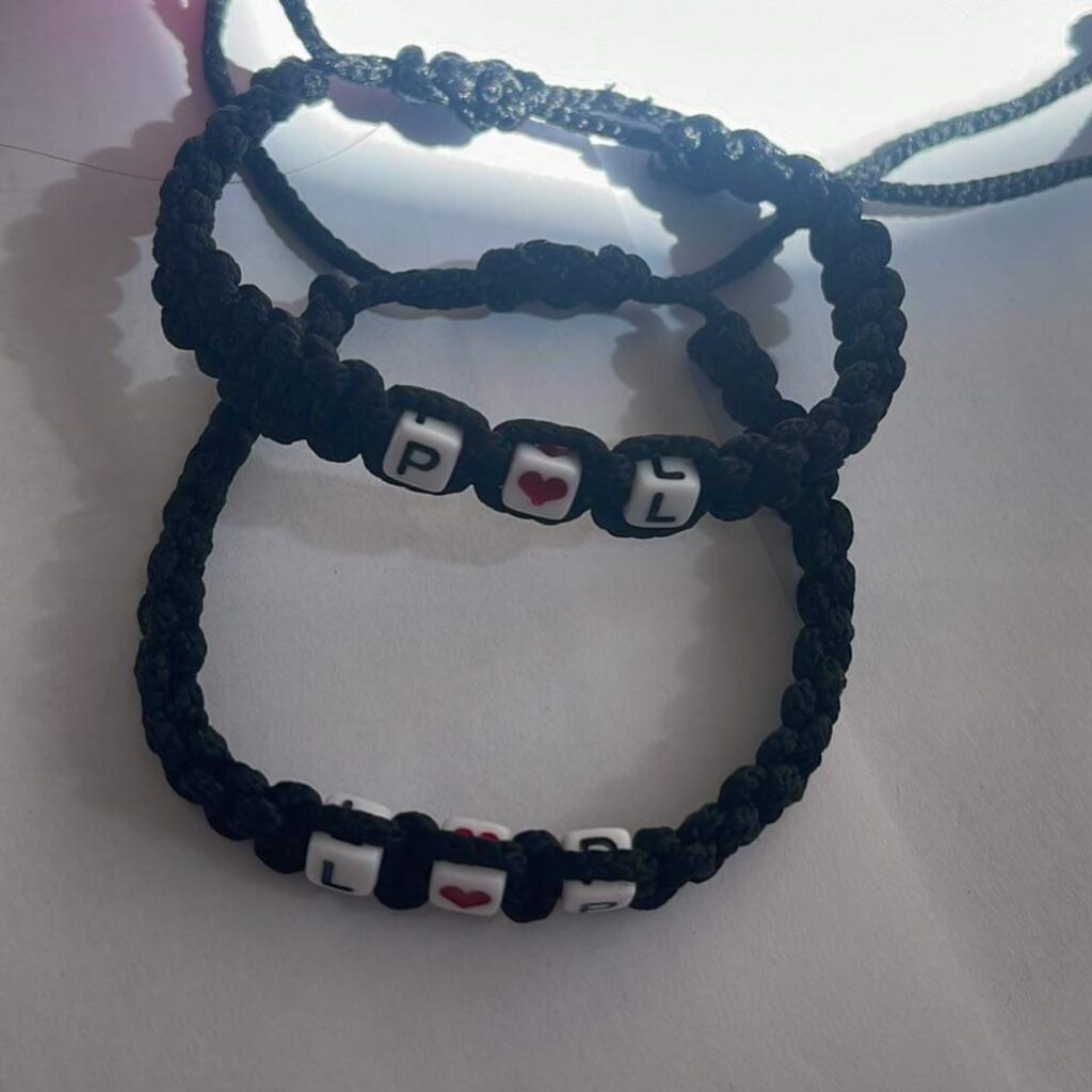 Black Handmade Love Bracelet
