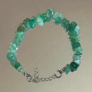 Green Natural Stone Chip Bracelet